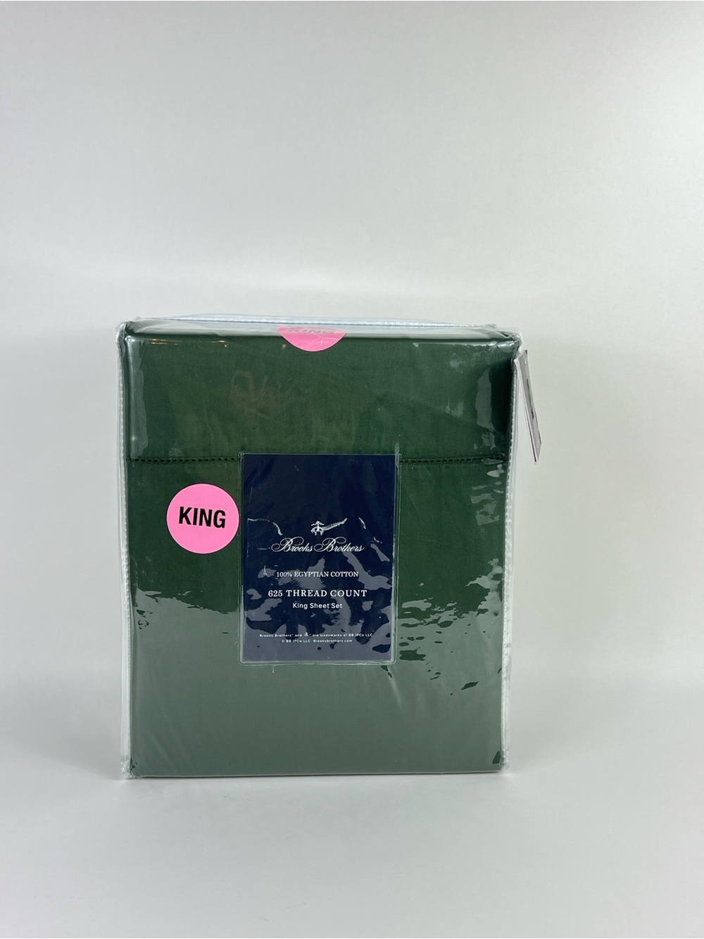 Brooks Brothers King Sheet Set in Forest Green